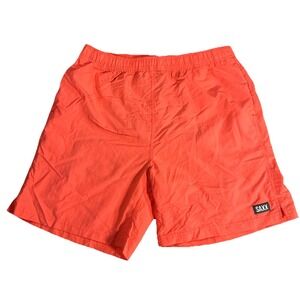 SAXX Men's Go Coastal 2N1 Volley Swim Shorts Trunks Coastal Salmon SZ Large